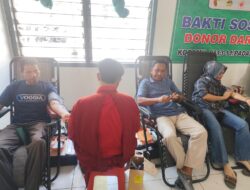 Wujud Kepedulian Sesama, Koramil Padangan Kumpulkan 34 Kantong Darah Bersama PMI Bojonegoro