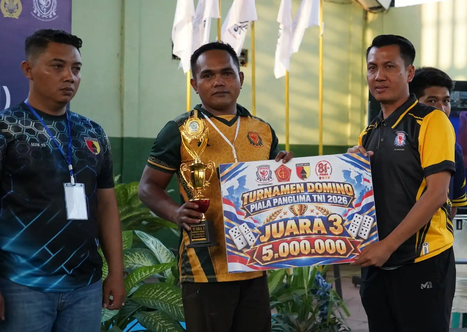Duet Kapas 02 Sabet Juara Turnamen Domino 101 Piala Panglima TNI di Bojonegoro