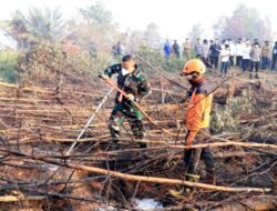Pantau Langsung Perkembangan Karhutla, Komandan Lanud Sjamsudin Noor Bersama Forkopimda Kalsel Turun ke Lapangan Uji Fungsi Inovasi Injeksi Air