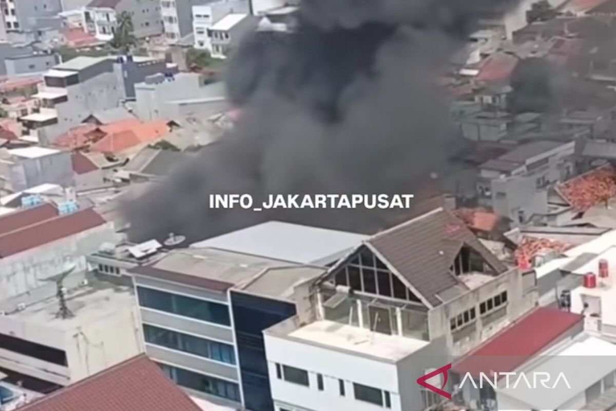 Kebakaran Perumahan di Kebon Kelapa, Jakarta Pusat