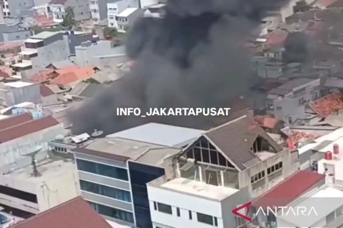 Kebakaran Perumahan di Kebon Kelapa, Jakarta Pusat