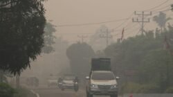 Kondisi Kabut Asap di Brunei akibat Titik Panas di Kalimantan