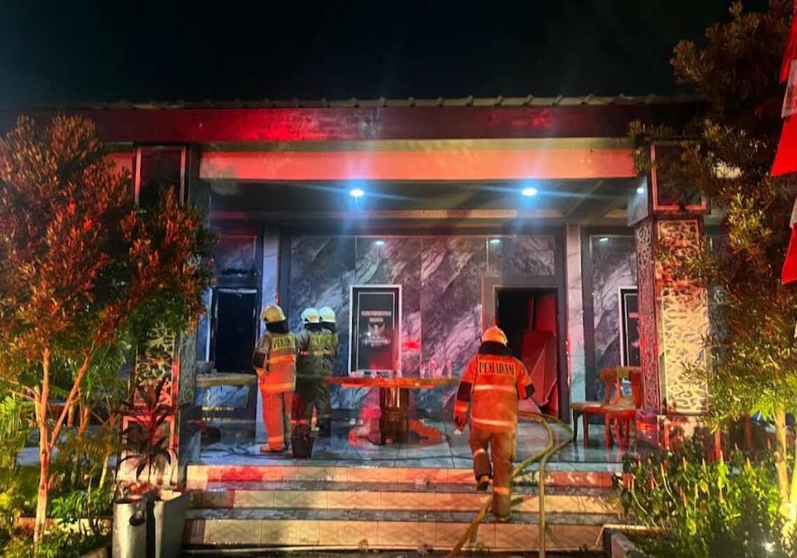 Investigasi Kebakaran Posko Ormas GRIB Jaya di Jakarta Barat
