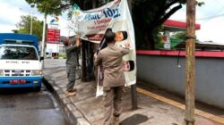 Tindakan Penertiban Alat Peraga di Jakarta Utara Tindakan Penertiban Alat Peraga di Jakarta Utara