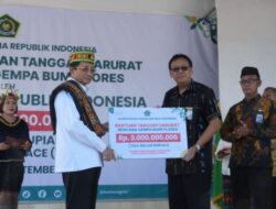 Bantuan Rp3 Miliar untuk Korban Gempa di NTT