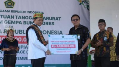 Bantuan Rp3 Miliar untuk Korban Gempa di NTT Bantuan Rp3 Miliar untuk Korban Gempa di NTT