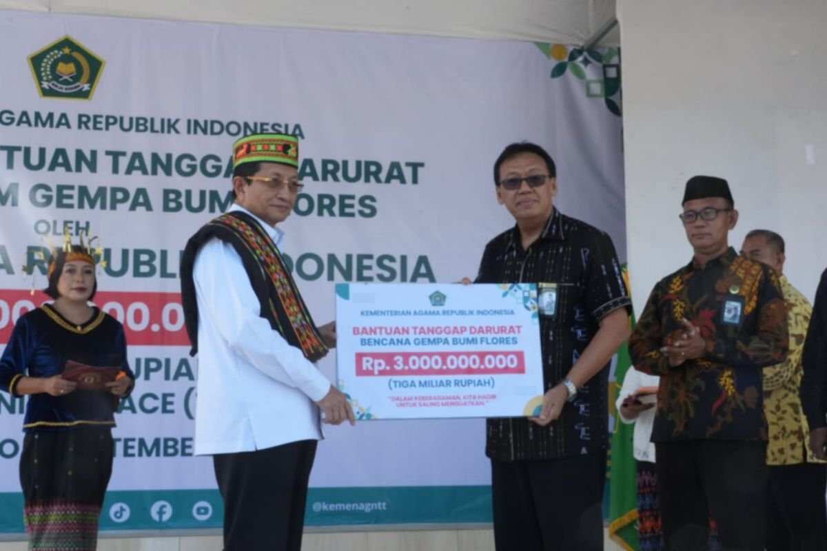 Bantuan Rp3 Miliar untuk Korban Gempa di NTT