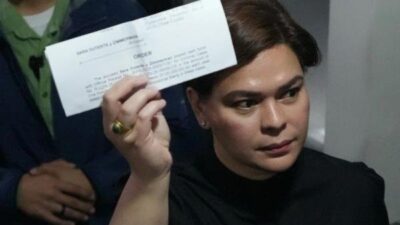 Sara Duterte Bayar Jaminan Agar Tak Ditahan Setelah Ancaman Terhadap Presiden Marcos