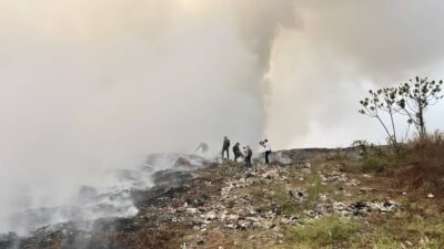 Kebakaran Meluas di TPA Galuga, Kabupaten Bogor