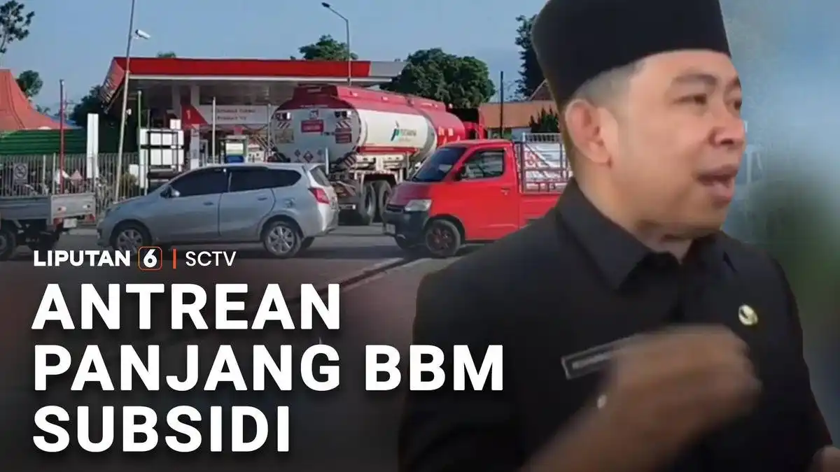 Antrean Panjang BBM Bersubsidi di Jember