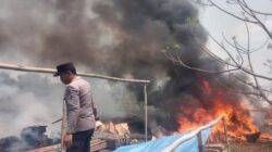 Kebakaran Lahan Mengancam Permukiman Warga di Kampung Sota