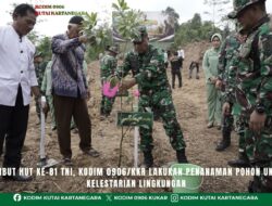 Sambut HUT ke-81 TNI, Kodim 0906/Kkr Lakukan Penanaman Pohon untuk Kelestarian Lingkungan