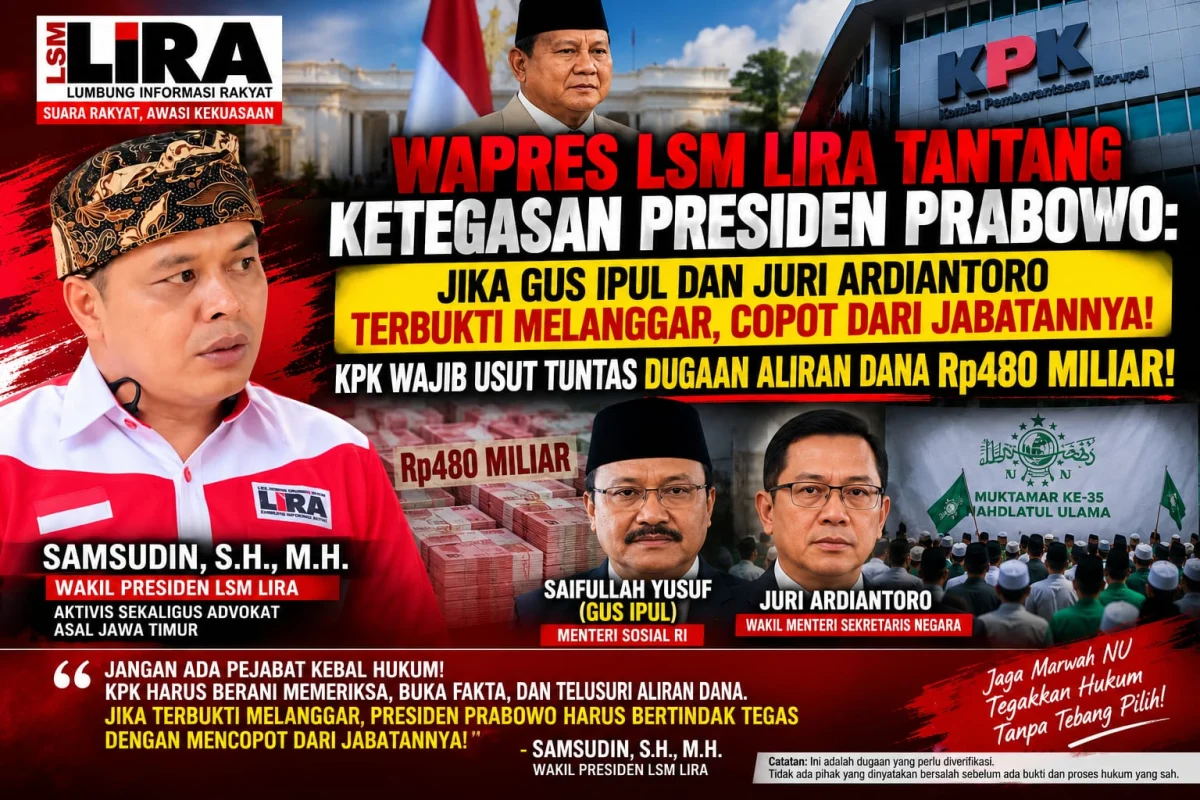 Bongkar Fakta, Jaga Marwah NU, Dan Tegakkan Hukum Tanpa Tebang Pilih!