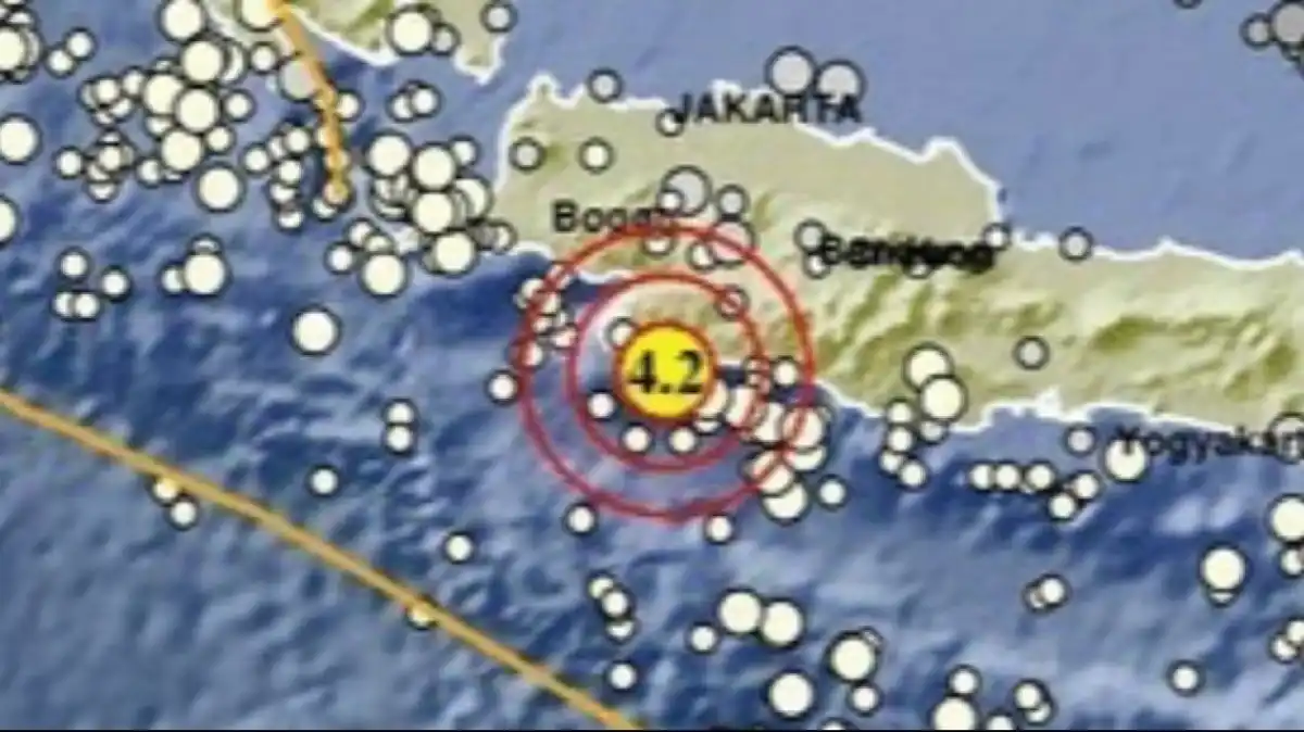 Gempa Magnitudo 4,2 Berpusat di Selatan Sukabumi, Getaran Terasa hingga Cianjur