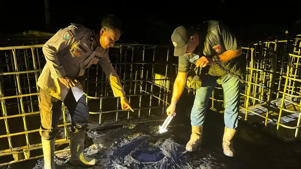 Pemilik Usaha Penyulingan Minyak Ilegal Ditahan Usai Bak Penampungan Terbakar di Musi Banyuasin