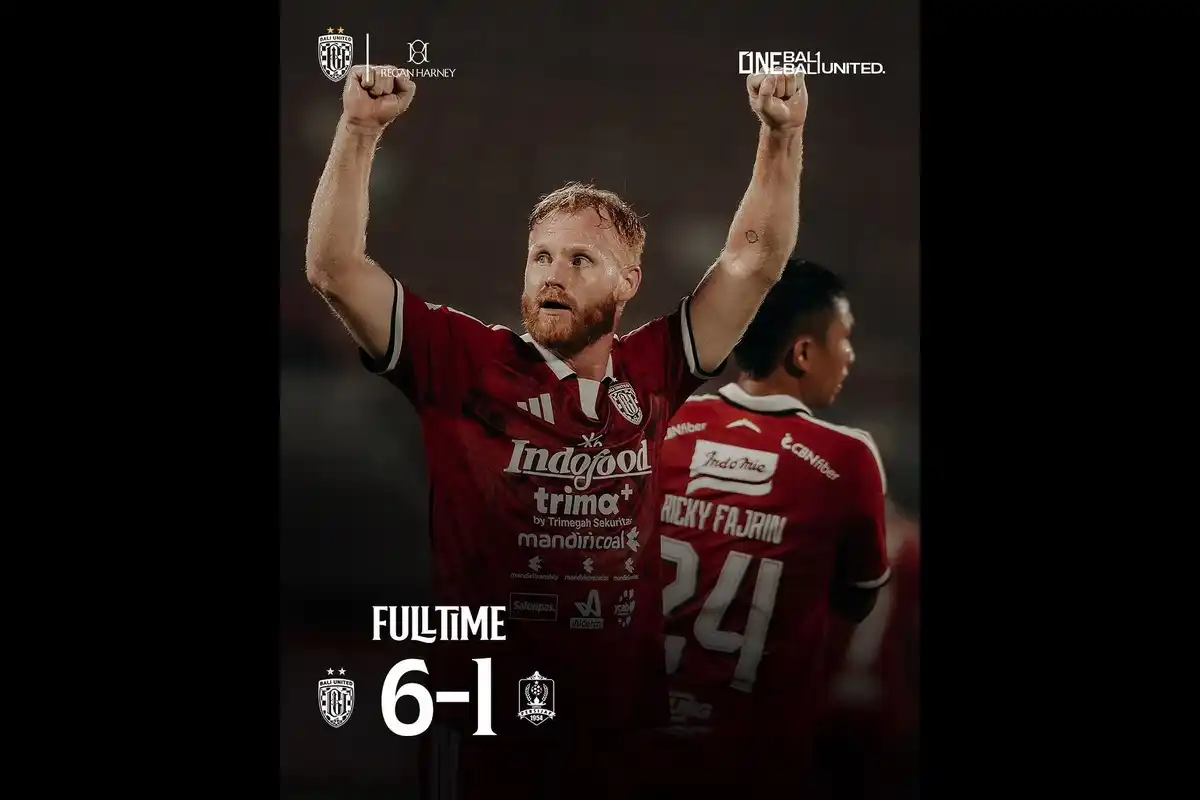 Bali United Naik ke Tiga Besar Setelah Menang Telak atas Persijap