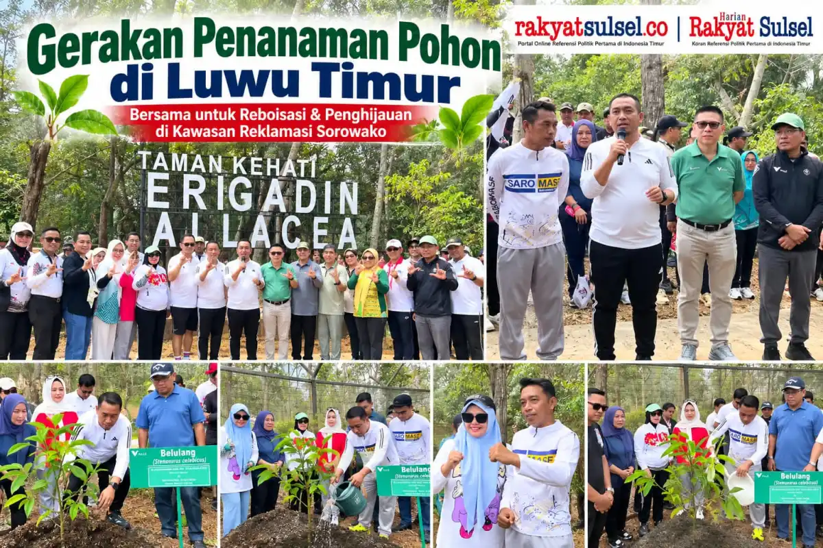 Bupati Sidrap Syaharuddin Alrif Hadiri Gerakan Penanaman Pohon di Kawasan Reklamasi Sorowako