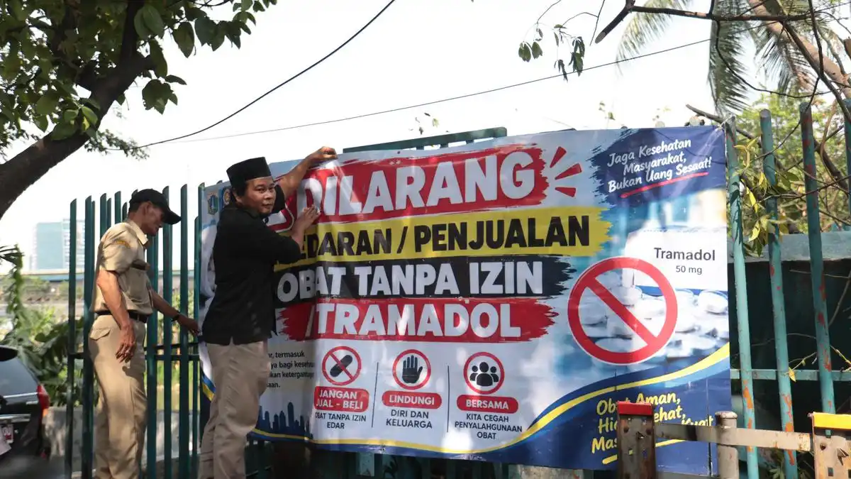 Razia Gabungan Temukan Tramadol di Lapak Pedagang Kawasan KS Tubun