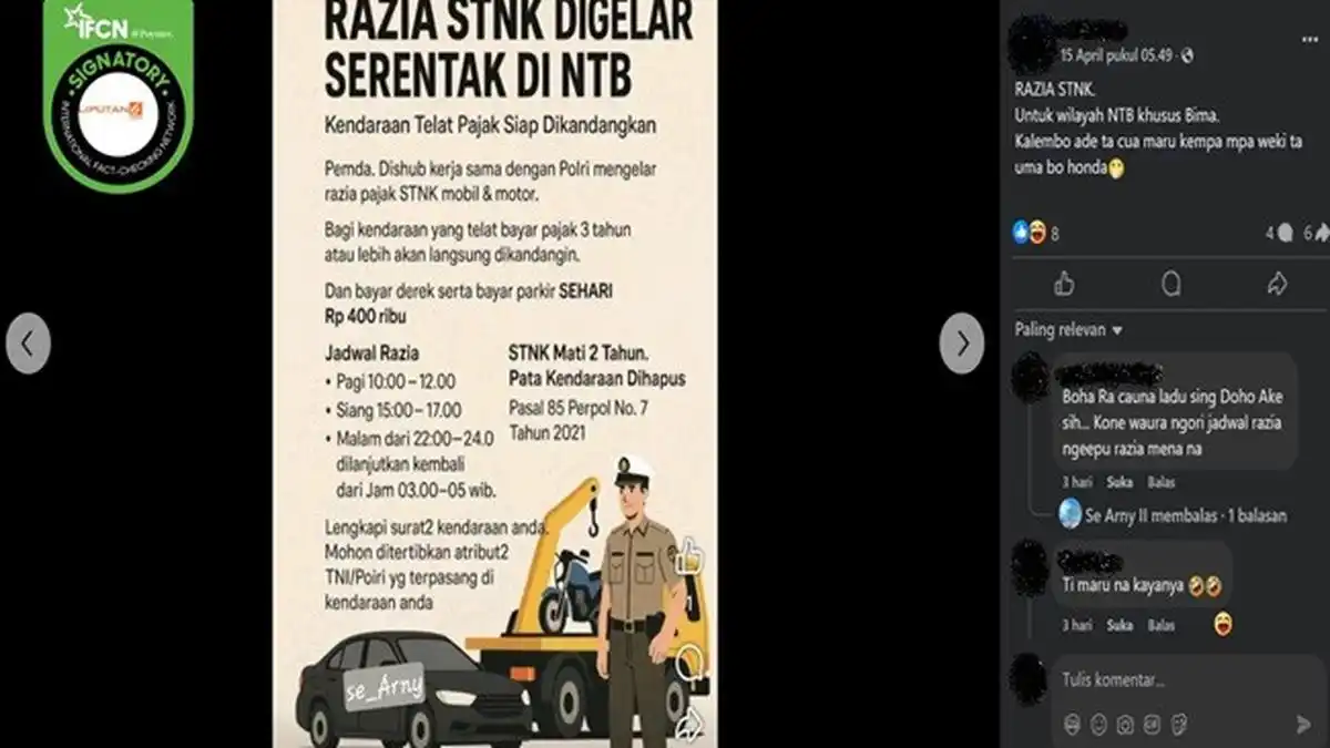 Tiga Poster Hoaks yang Menyesatkan Publik: Razia STNK, Haji Gratis, dan Ajakan Demo