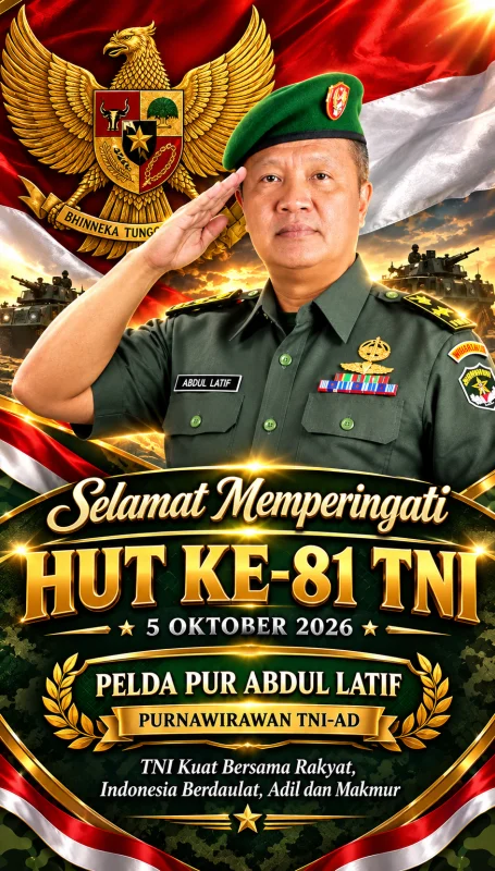 Purnawirawan TNI AD Pelda Pur Abdul Latif Berikan Apresiasi atas Pengabdian Prajurit TNI