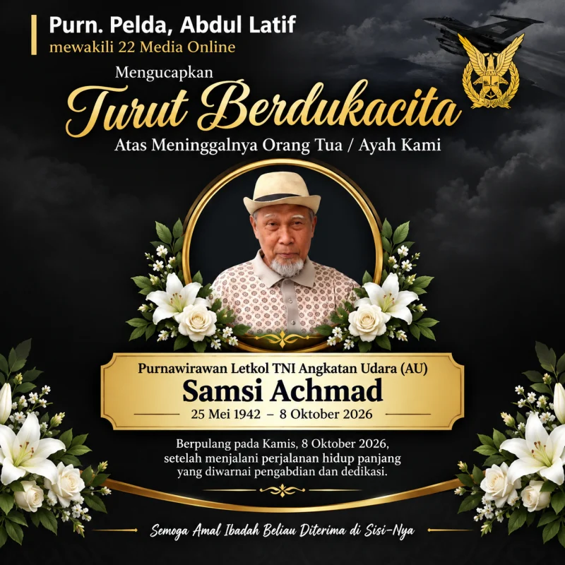 Innalillahi, Purnawirawan Letkol TNI AU Samsi Achmad Meninggal Dunia